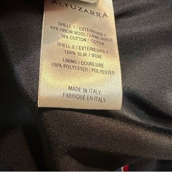 Altuzarra made in Italy navy striped sleeveless virgin wool midi dress 14 - Picture 11 of 12